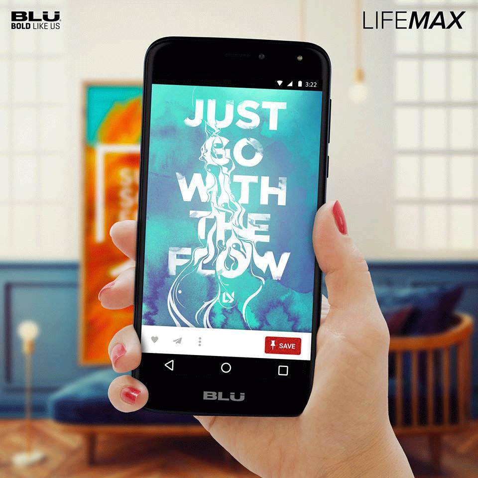 Nelztech's tweet photo. BLU LIFE MAX. Just go with the flow.! Order yours at https://t.co/PgsK0PeBSY
#BLU #LifeMax #Android #Smartphone #Nelztech https://t.co/siKujqwJlF