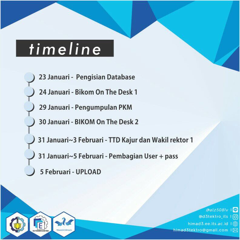 [INFORMASI PKM KT]

#ayopkmkt
#TRANSFORMASI
#HIMAD3TEKTRO