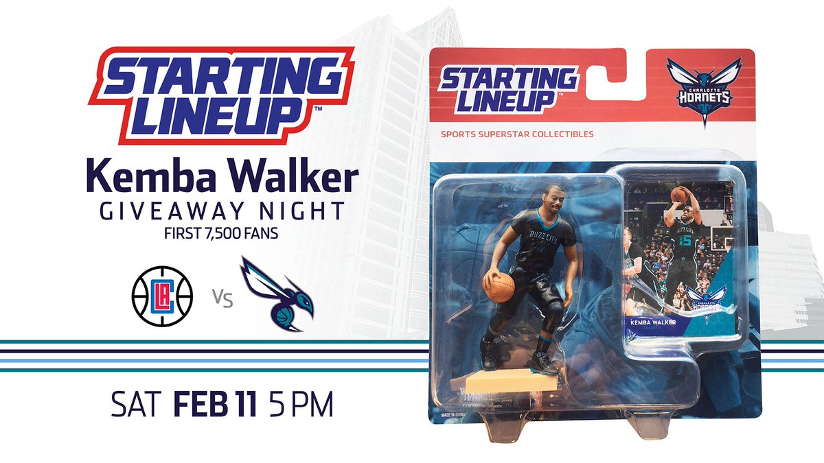 🔥NEXT GIVEAWAY NIGHT🔥  @KembaWalker Starting Lineup Action Figure given to the first 7,500 fans on 2/11! #BuzzCity https://t.co/GtBhdaSCrD