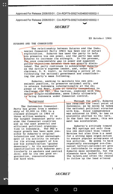 Inilah Dokumen CIA Mengenai PKI Yang Dipublish Ke Publik 