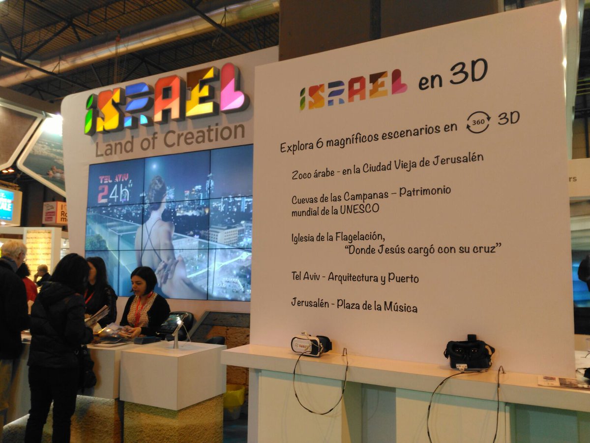 DescubreIsrael's tweet photo. ¡Aún estás a tiempo! Déjate inspirar para tu próximo viaje. Estamos en FITUR, pabellón 4, 4C07 #FITUR2017 #Allinfivedays https://t.co/9lw0oy3adt