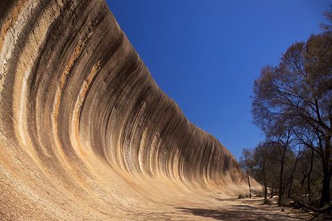 Our_PIanet's tweet image. Wave Rock, a natural rock formation situated in Hyden wildlife park, western Australia.