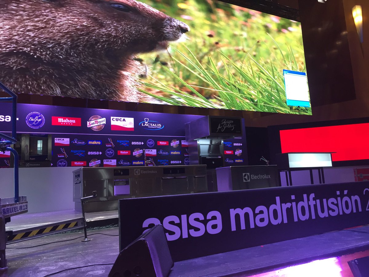 Menos de 24 horas para abrir las puertas... #asisa #madridfusión 2017 Códigos compartidos con la alta cocina #amf17