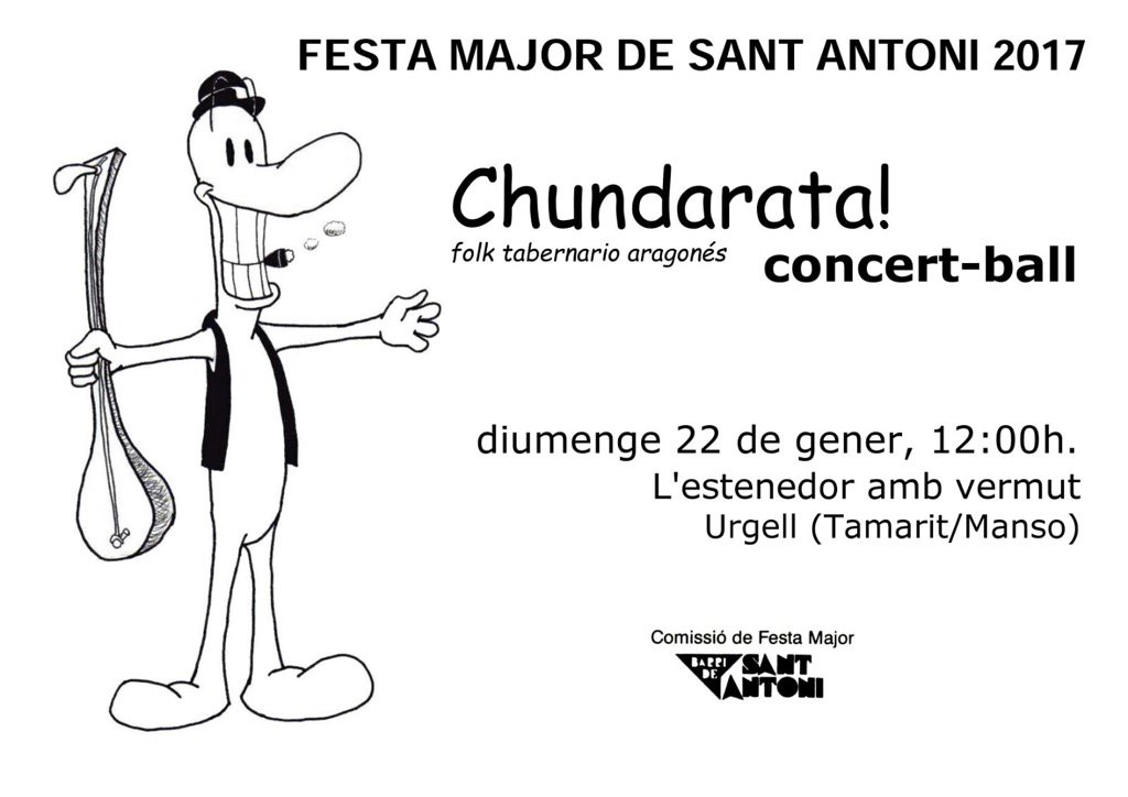 trikitoca's tweet photo. Si va adelante... ya sabéis : #ChundarataFolk en directo cerca de Mercat de St.Antoni https://t.co/1X6dP4nPYv