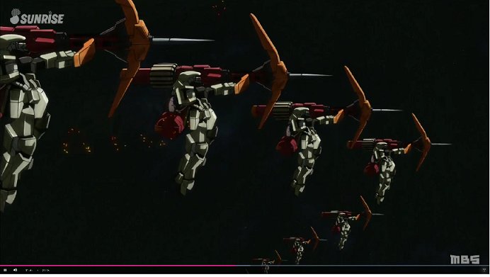 砥石 8 15神戸かわさき 鉄血のオルフェンズ最新話 ダインスレイブ隊の陣形がガンダムxのガンダムタイプとその随伴機であるgビットのそれとすごい被って見えた セルフオーマジュとまではいかないにしても 旧来からのファンとしてはガンダムシリーズ特有の