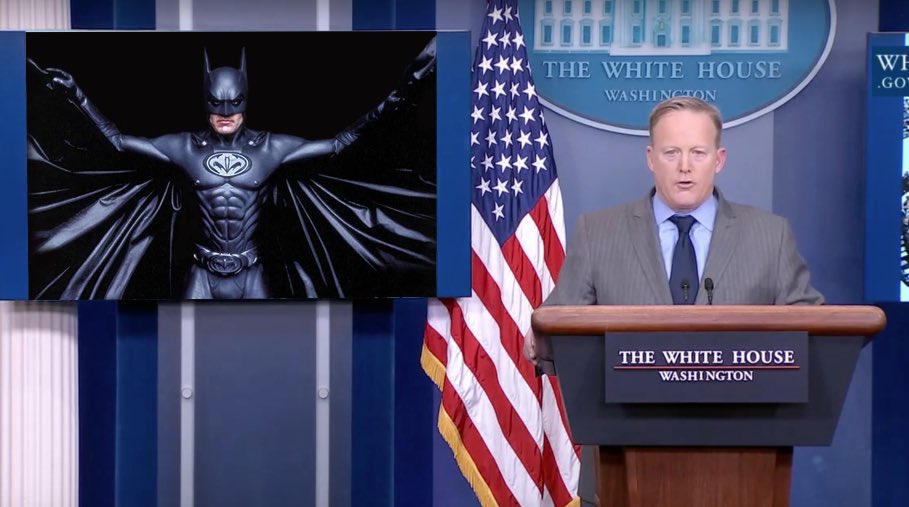 TheJayDelta's tweet image. George Clooney was the best Batman #SpicerFacts #SpicerSpin #SeanSpicerFilms #SeanSpicer