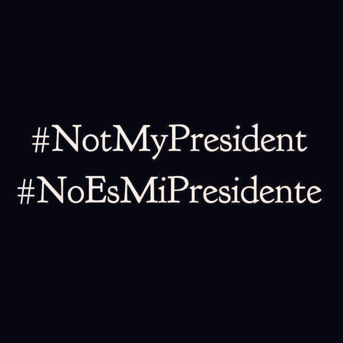 thekatvond's tweet photo. #notmypresident #noesmipresidente https://t.co/xraFcUY3ry