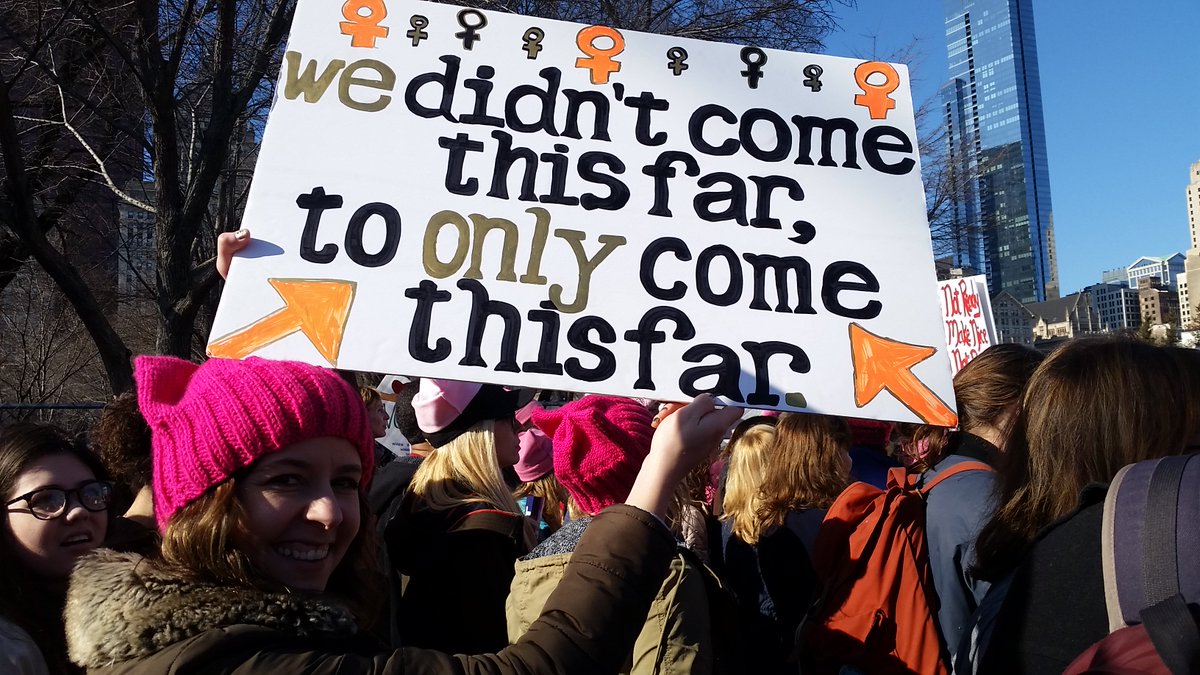 persephoneze's tweet photo. #WomensMarch #womensmarchChi my favorite sign of the day. https://t.co/CYSPdrEQO4