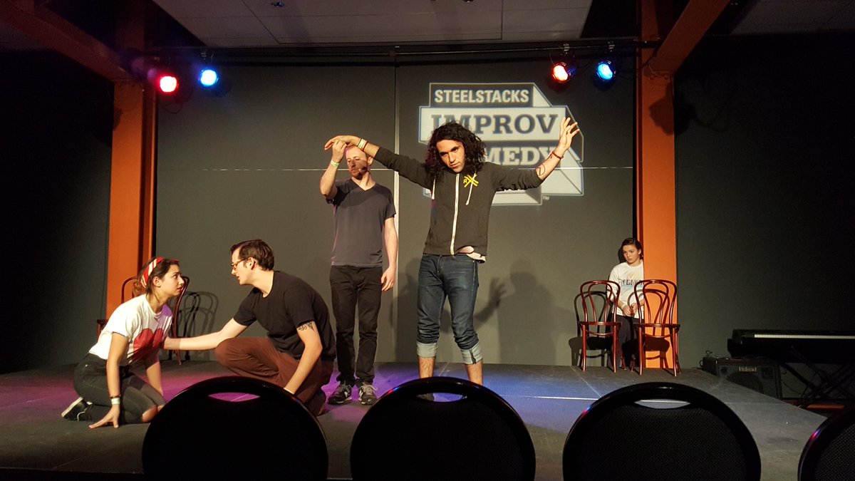 SteelStacks's tweet photo. NYC's Bronson keeps the action going into Sunday with an improvised action movie at #SSICF17! https://t.co/8mfxNfjccQ