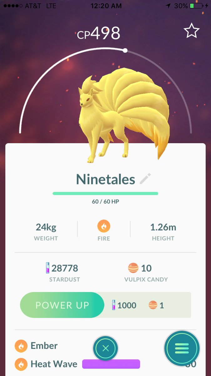 valor_unoffical's tweet photo. Here's a nice new edition to my Pokedex! #PokemonGO #TeamValor #ValorFTW #Ninetails https://t.co/s7aUcy6x9E