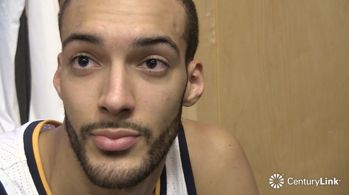 Rudy Gobert Postgame Interview 1.21.17 📽️: on.nba.com/2jDkluv #INDatUTA https://t.co/RXPnYPFM3g