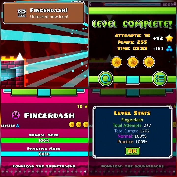 denss_bihay_10s's tweet photo. FINgerdashALLY! I beat RobTop's #EPIC Level #Fingerdash with all 3 coins!! That was so easy insane level! GAG!!! π€ππππ€£ #GeometryDash https://t.co/d1N3fJeu37