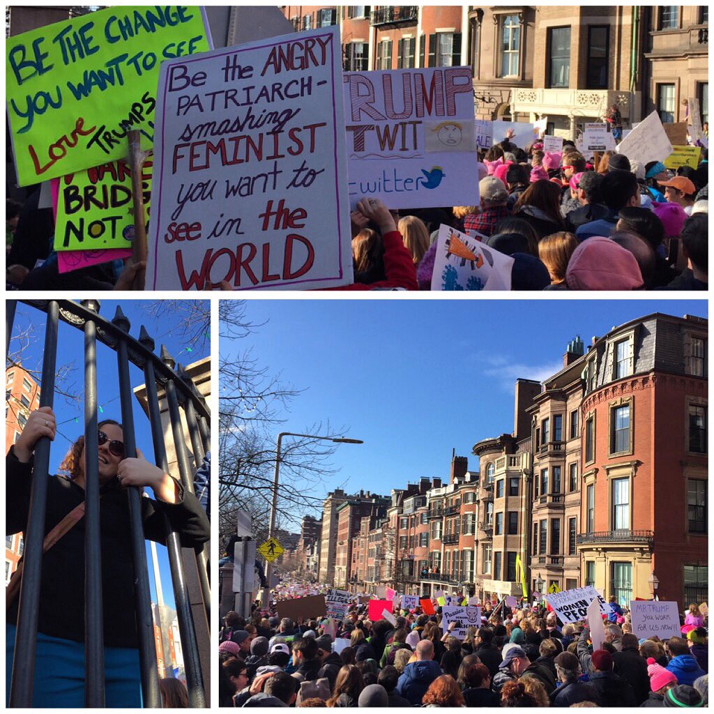 astekdhs's tweet photo. It was EMPOWERING to tap into my inner Enjolras and AMAZING to hear @elizabethforma today! #BostonWomensMarch #BOSTONSHEPARTY 🇺🇸 https://t.co/4hxCun5ckr
