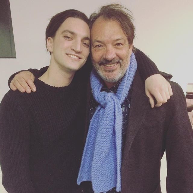 goIdengrace's tweet photo. richard today with his co-star and the director of crypto https://t.co/TFeD2hRzbN