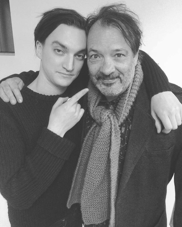 goIdengrace's tweet photo. richard today with his co-star and the director of crypto https://t.co/TFeD2hRzbN