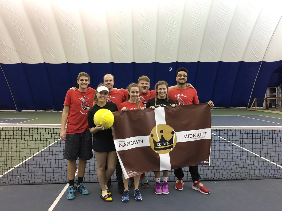 IUPUIClubTennis's tweet photo. aaaaaand done!! Congrats to @BSUClubTennis for winning the 2nd Naptown Midnight Crown!! #nmc2 https://t.co/XC8CEAU7aF