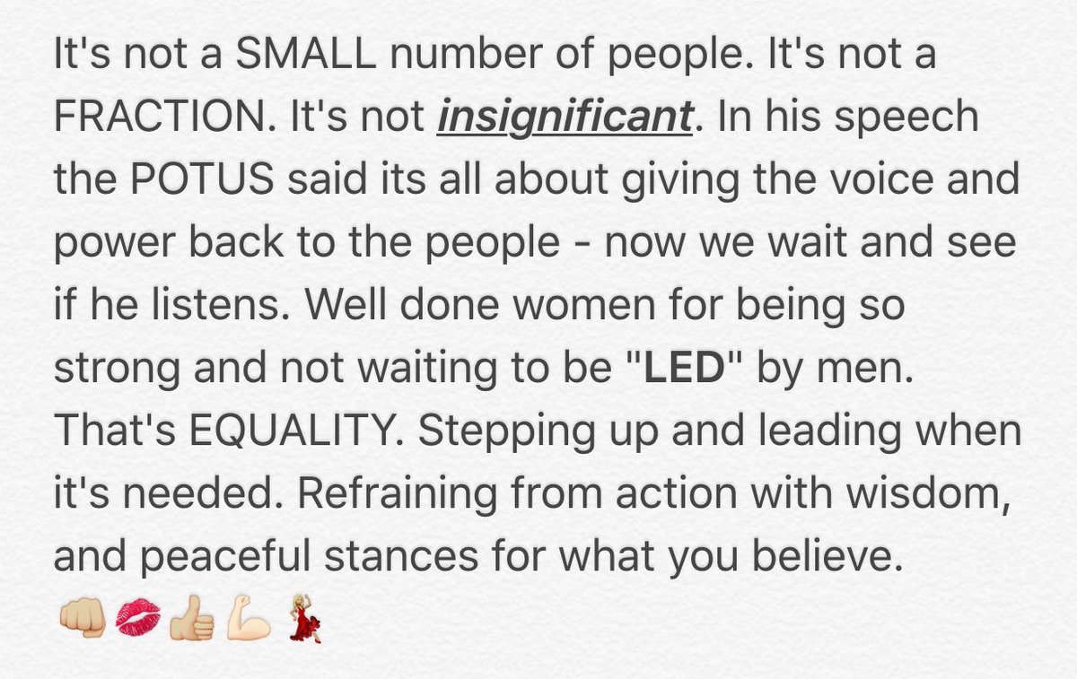 fryRyCooper's tweet photo. I'm not a girl, not yet a woman... But I'm so glad today happened. #WomensMarch 👍🏻#exerciserights https://t.co/3ixR7kPuD1