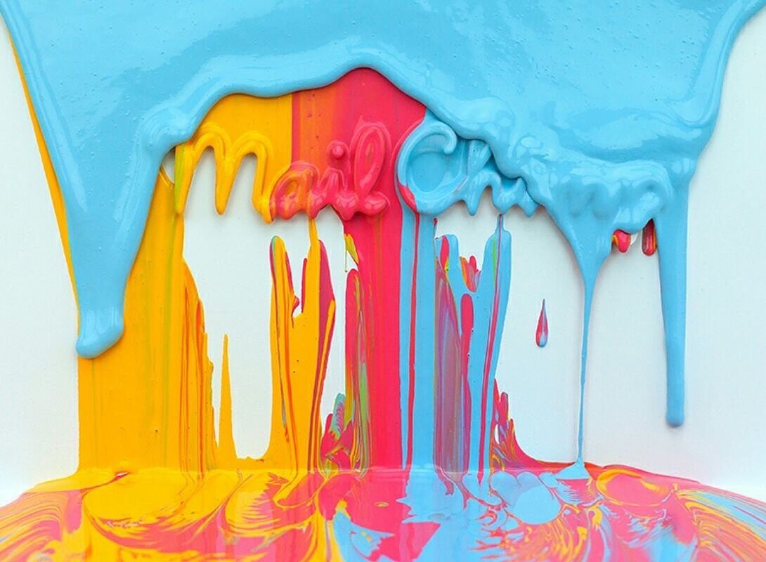 Drip painting, Mailchimp design, Paint drip design