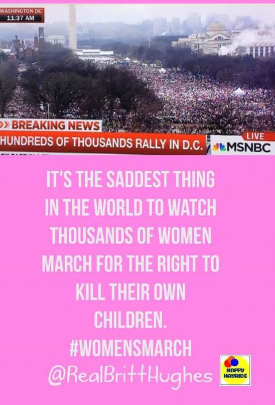 virtualflourish's tweet photo. The #WomensMarch DOES NOT speak for me. #AChildNotAChoice #prolifefeminist https://t.co/OUjF5xJVTi