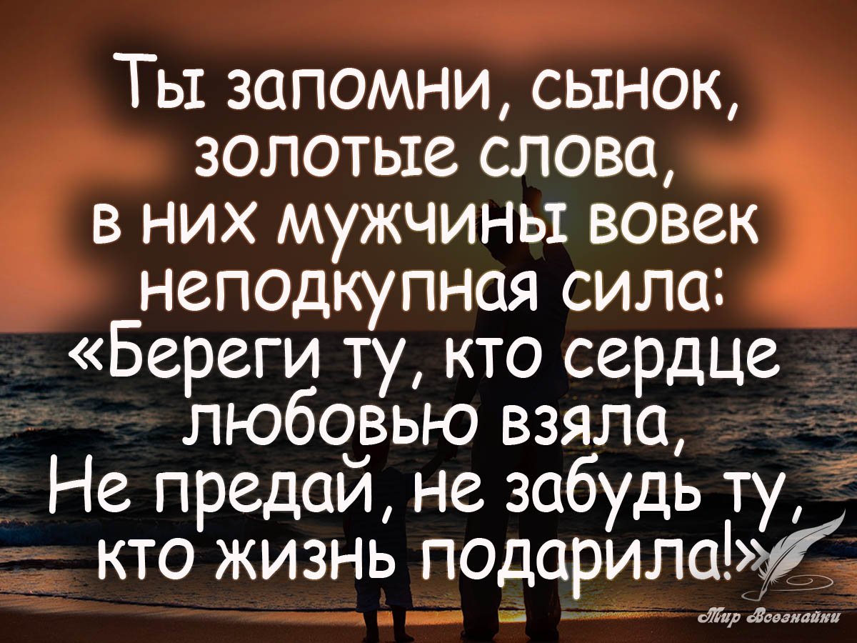 Цитаты про сына