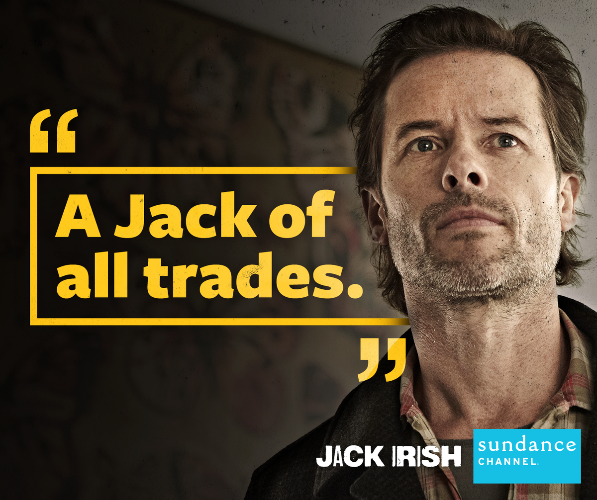Once a former lawyer, now a private investigator, a fixer, a widower, and a cabinet-maker, #JackIrish is a Jack-of-all-trades.