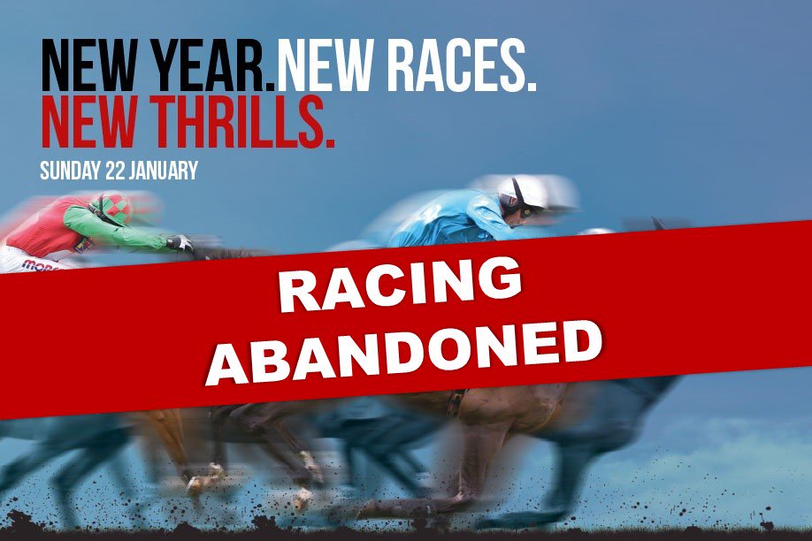 FontwellPark's tweet photo. RACING ABANDONED due to Frozen Course, Please Retweet to Let everyone know. https://t.co/3i34Dxmhyw