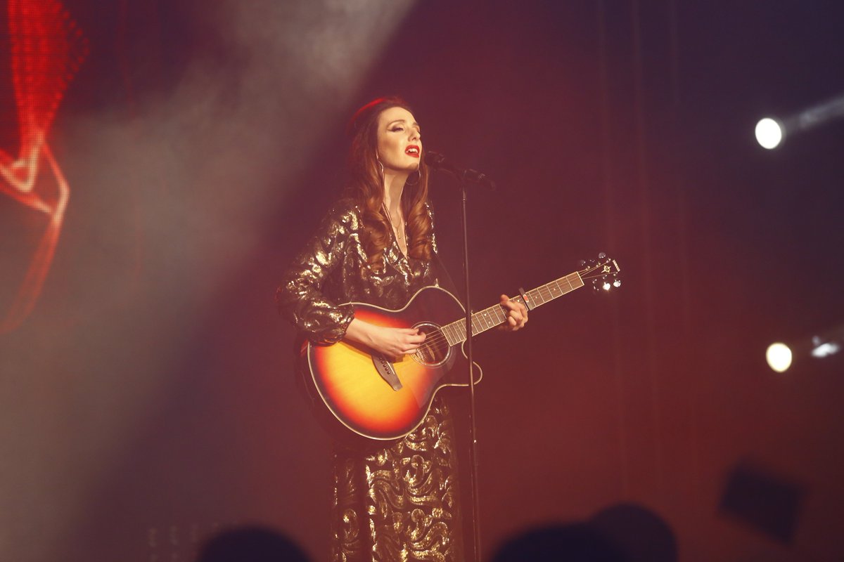SChantouria's tweet photo. Thank you for the support during my participation in Georgian National Final #ESC2017 <3 #sabinachantouria #swedensongs Dress by #edithella https://t.co/VwhpXPkUTU