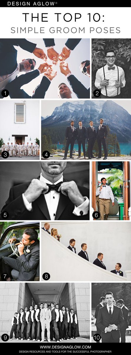 looxat's tweet image. The Top 10: Simple Groom Poses #designaglow @looxat