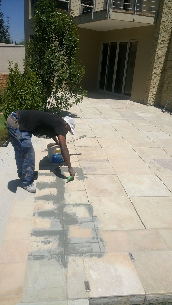 mrcprojects's tweet image. Here we took the old Grout of the tiles and install, new grout and seal the tiles in Kyalami.