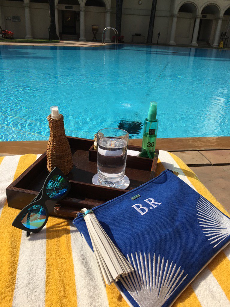 BonnieRakhit's tweet photo. Pool kit as standard @TheOberoiGrand @Rituals @LeSpecsofficial @melissaodabash @PerowneInt #thestyletraveller #india https://t.co/OHRO0zLSaS