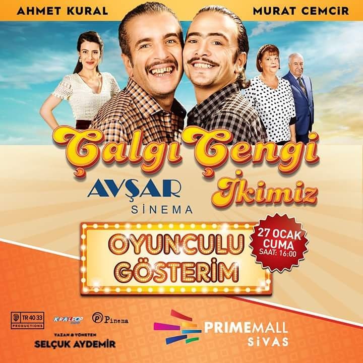 #ÇalgıÇengiİkimiz Oyunculu gösterimiyle 27 Ocak ta #Sivas  @PrimeMallSivas  ta