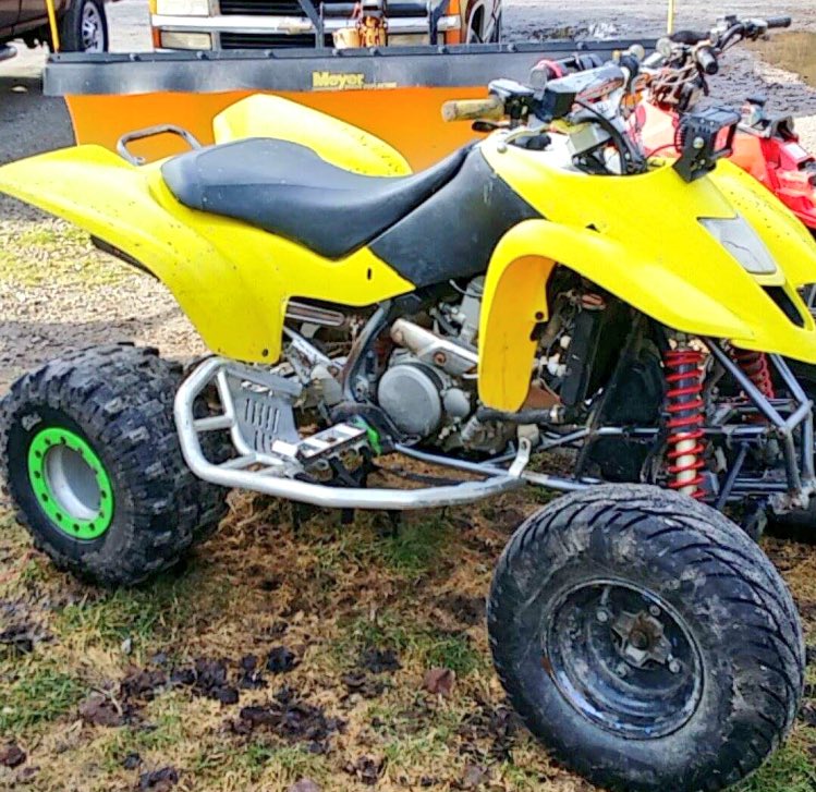 fatblackredneck's tweet photo. New toy 👌💪😍 #quadlife #atv #Suzukiz400 https://t.co/28w7eoWoUd