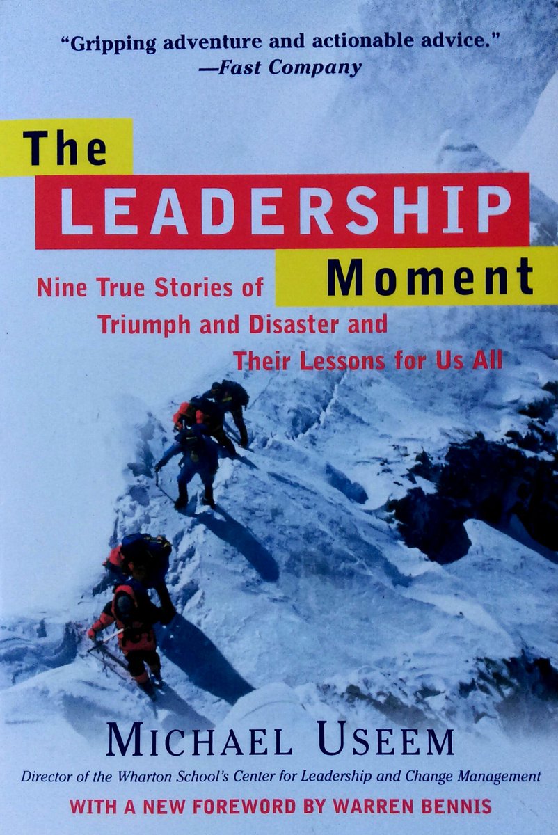 ryanlouie's tweet photo. Finished book #93 of #100BestBiz: "The Leadership Moment" by #MichaelUseem.📚 @toddsattersten @Jackcovert @800ceoread https://t.co/63zz9TUAC3 https://t.co/l4PVv9pjbJ