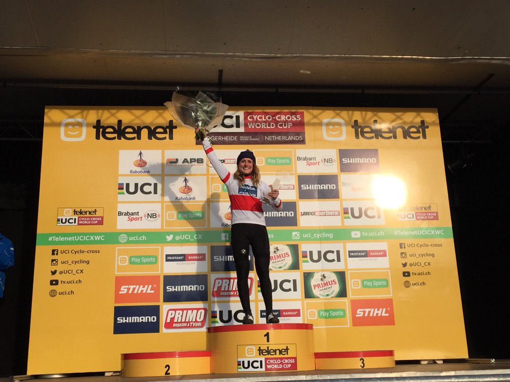 UCI_CX's tweet photo. Overall Telenet UCI Cyclocross World Cup U23 won by Ellen Noble (@usacycling) https://t.co/ls5ZQ8bodX