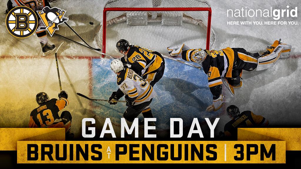 Game day in Pittsburgh! See the B's vs. Penguins at 3PM ET. Preview: bbru.in/2j0Td6V  📺 @NESN 📻 @wzlx https://t.co/Ev0OtHesbt