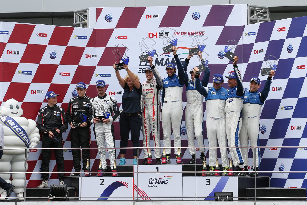 Congrats to <a href="/NISMO/">Nissan NISMO</a> Athlete <a href="/AndreaPizzitol1/">Andrea Pizzitola</a> &amp; Algarve Pro Racing Team on their <a href="/Nissan/">Nissan</a>-powered win &amp; @AsianLMS title in Sepang! #NISMOnation