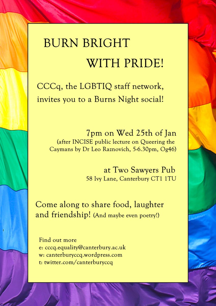 INCISE_center's tweet photo. #Queering the #Caymans, #QP7 (@QueeringP), #Law and #Progress by @LeoRaznovich 25/1 5pm at @CanterburyCCUni. @canterburyccq social after. https://t.co/Puwhv74wR2