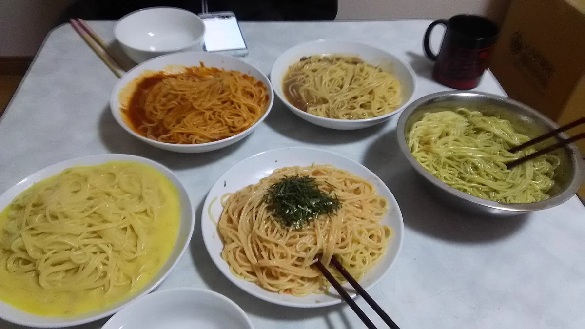 彼氏天才じゃんｗお金をかけず贅沢するために在宅パスタバイキングを提案ｗｗｗ