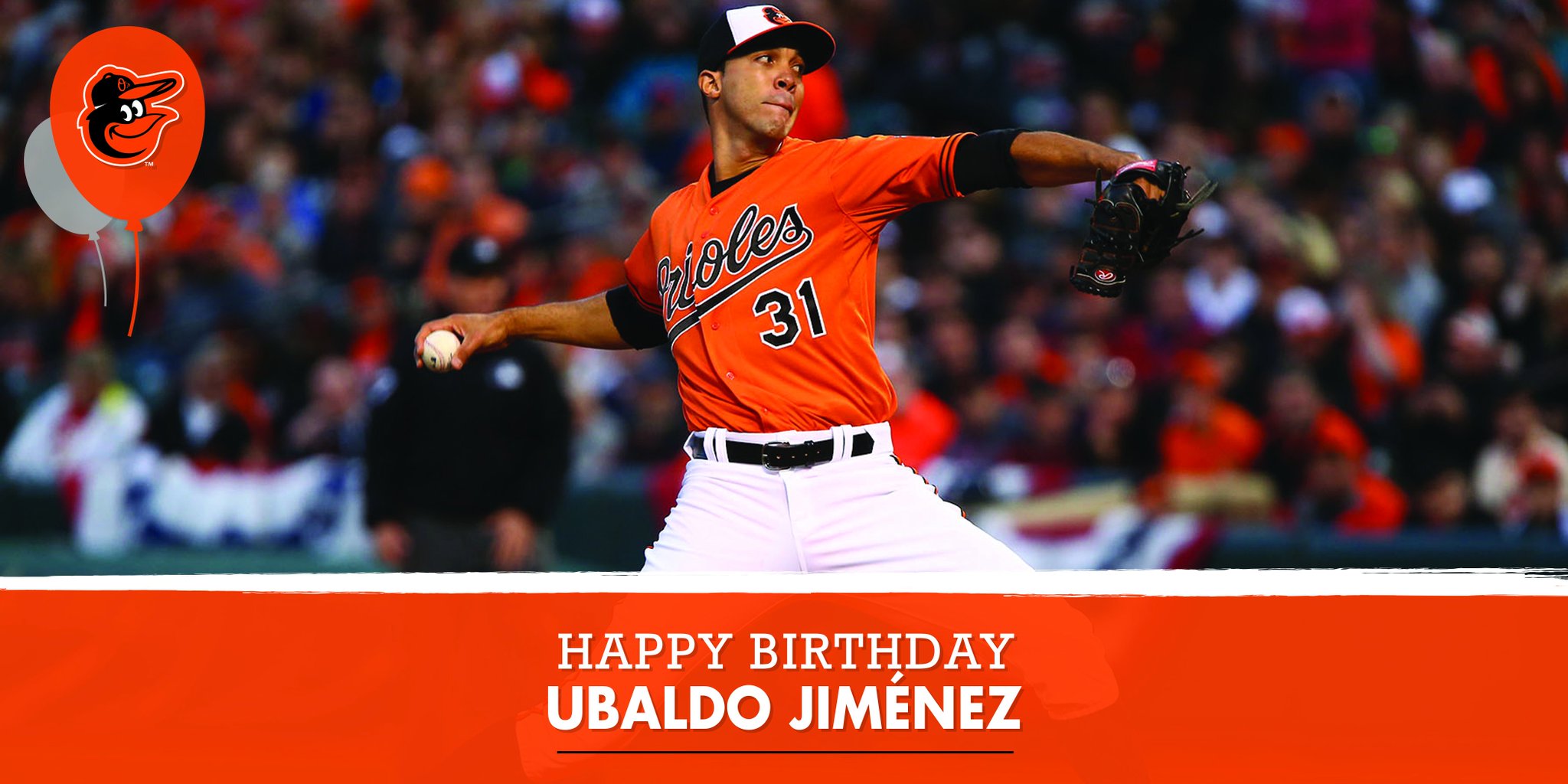 Happy 33rd Birthday to Ubaldo Jiménez! Remessage to wish him a great day. 