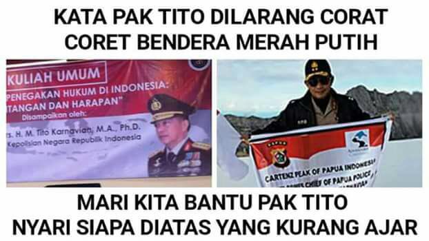 Fahrihamzah's tweet photo. #LukaBendera #SerbaSerbiPolisi 2 https://t.co/g9xnpdrIYy