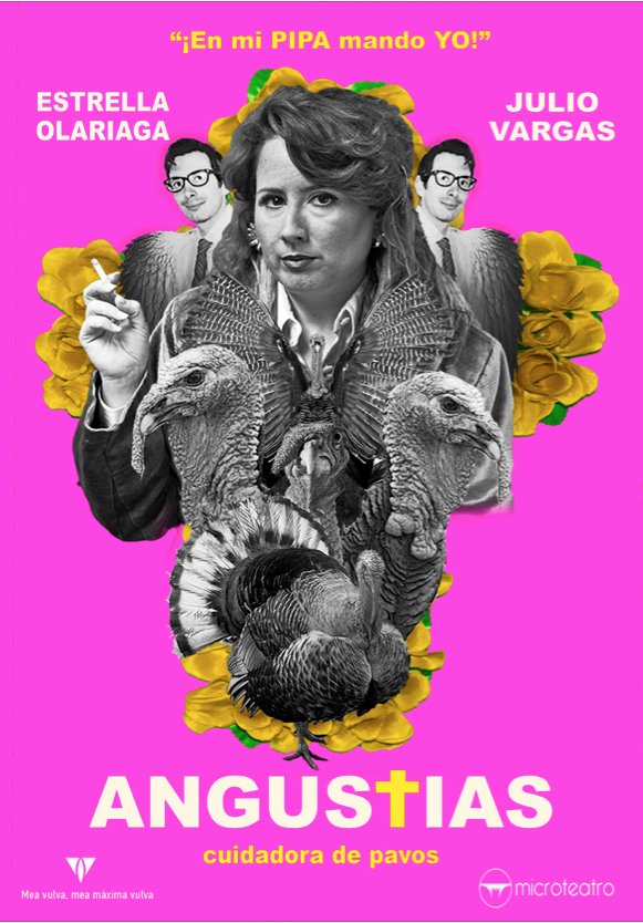 microteatro's tweet photo. Una cuidadora de pavos recibirá un proposición demasiado decente. Últimos días #MicroAngustias https://t.co/Y76F3Z1fJo #Microteatro https://t.co/V6zxVFUnM4