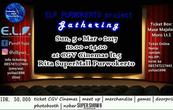 ELFpwt_'s tweet photo. ELF mana suaranya? Yuk yang belum punya tiketnya buat NEXT EVENT ELF Purwokerto buruan di borong tiketnya di mase majalah moro lt. 1 - https://t.co/IfZsCkFBBg