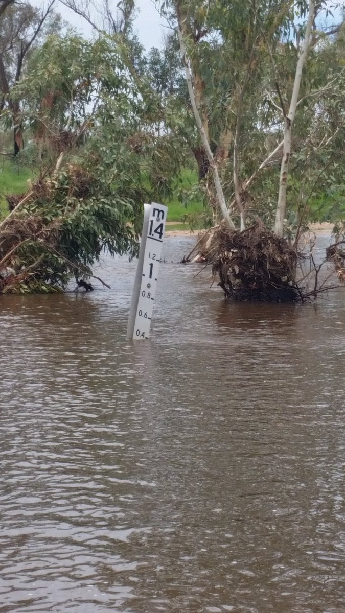 wentale's tweet photo. @penpln this would have been cooling too if it wasn't 36oC and this was the road! Ended up getting towed across! #WeekendUpdate #WestMac https://t.co/2Tsmp6oZD2