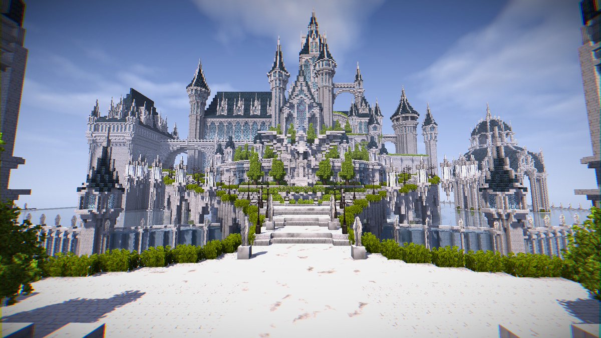 はやなさ Cocricotで魔法の城のようなものを制作中 外装がほぼできたのであとは動画制作に向けて内装をやっていきます Cocricot Minecraft Minecraft建築コミュ