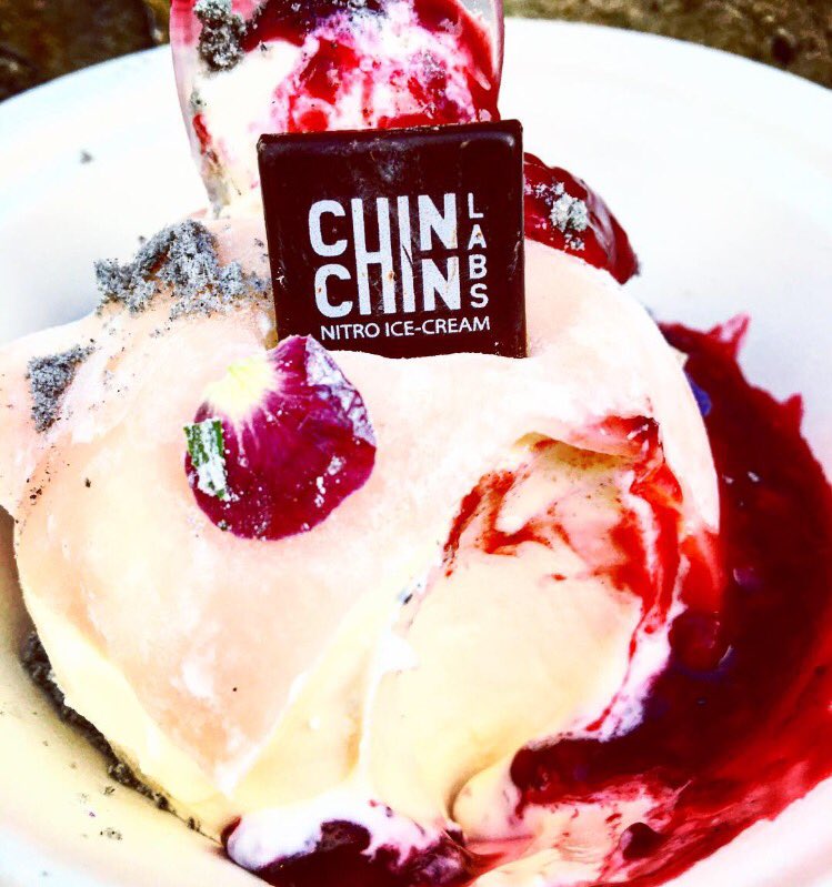 ChinChinLabs's tweet photo. Jasmine ice cream, Lychee Mochi, edible flowers, Black Sesame Powder &amp; Raspberry Coulis, Happy Sundae Babes x https://t.co/oQbd5EKuaw