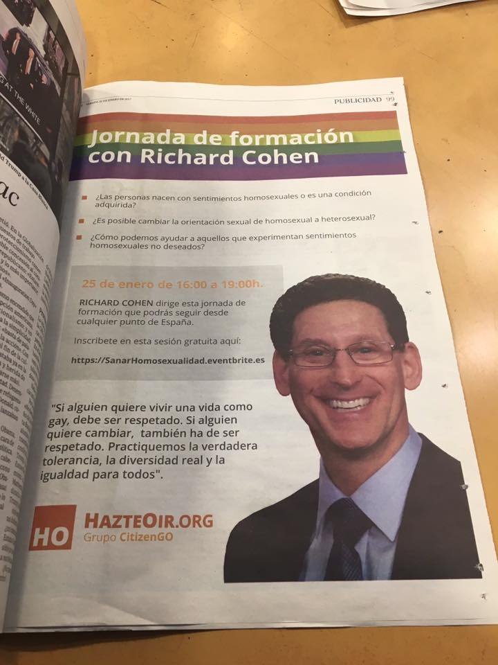 joaquim_roqueta's tweet photo. No podemos permitir este anuncio en ABC que actúe la ley  @OCL_H @FELGTB @fagc_catalunya @GAISPOSITIUS @FLGFamiliesLGTB @CasalLambda https://t.co/9yudANAOcp