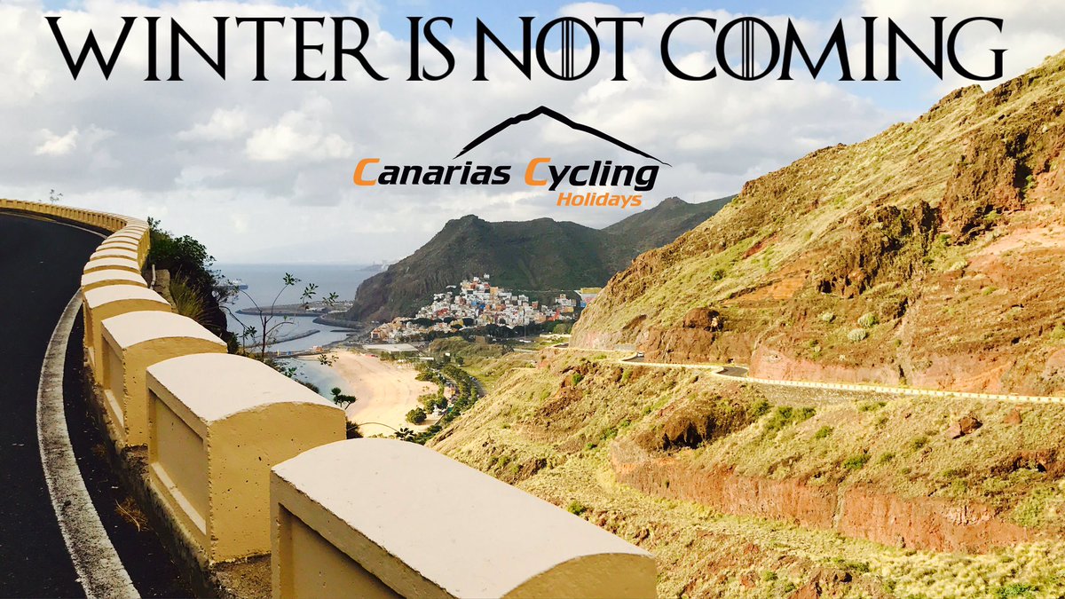 Winter is NOT coming in Canary Islands!! 21°C / 70°F 😎🚴🏻#WinterIsComing #Canarias #Cycling #Tenerife