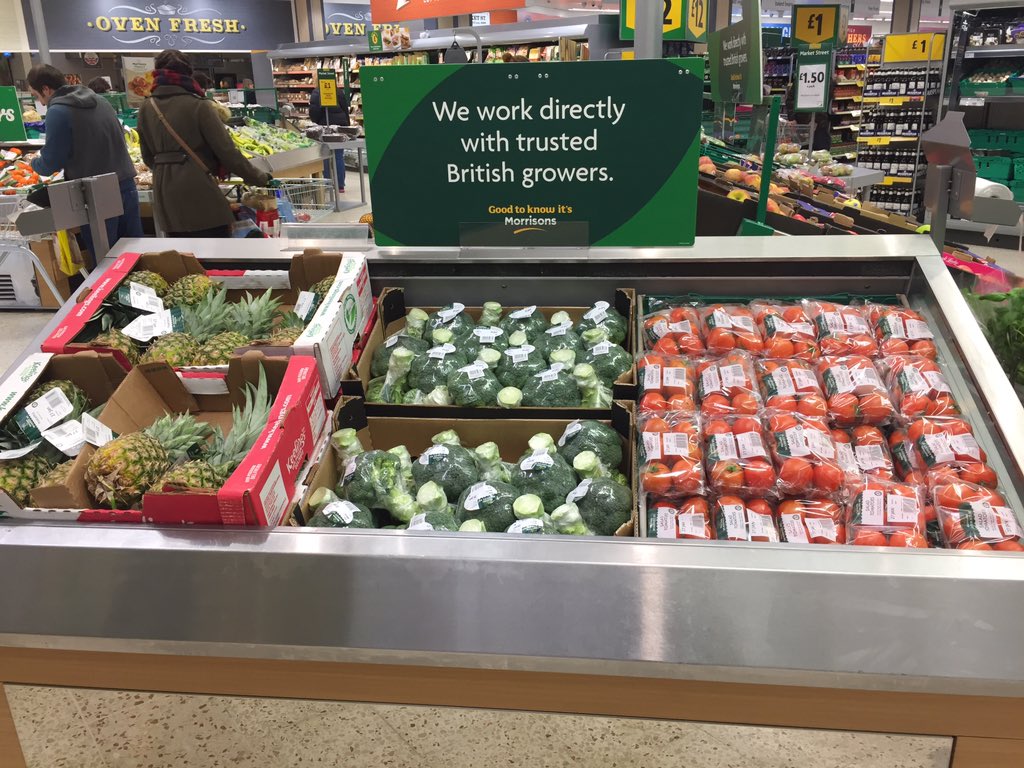 Gotta love it. Produce from Spain, and Costa Rica. Great ad placement  #morrisons