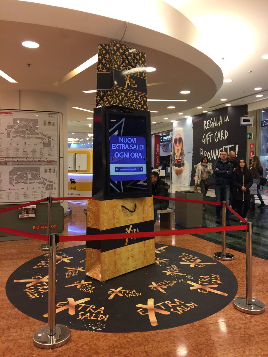 CcRomaest's tweet photo. Nuovi #saldi ogni ora! Scopri gli #extrasaldi: cerca il Totem per scoprire dove oppure scarica la lista https://t.co/jPv8WNa4ai https://t.co/ctk0ZtIYWN