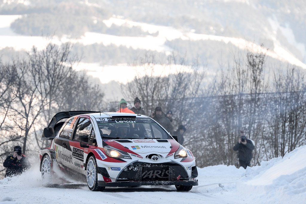 JariMattiWRC's tweet photo. First rally with the #YarisWRC and first podium!! This is so special! We are very happy and so glad for the whole @TGR_WRC team! #WRC https://t.co/wHWwu0aUkU